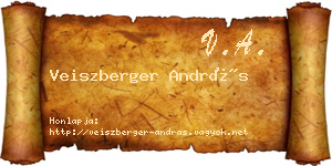 Veiszberger András névjegykártya